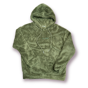 No Juice Green Sherpa Hoodie